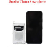 MIKA Portable Pocket Handheld AM FM Radio Battery Operated