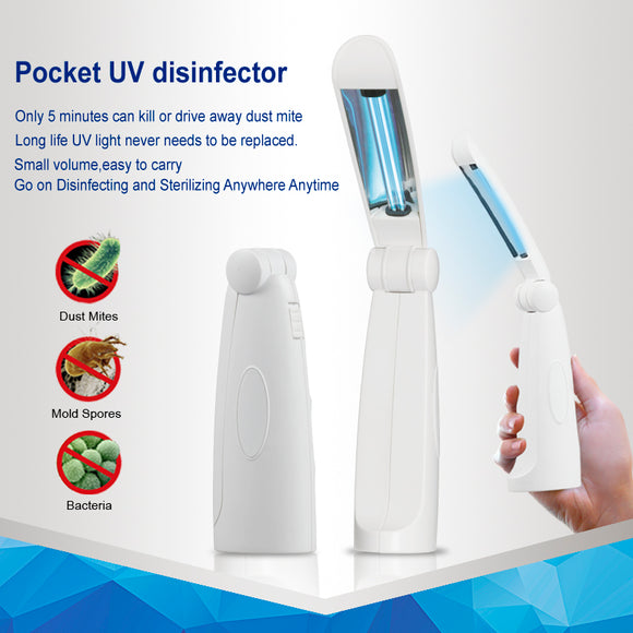 SEAGO PORTABLE ULTRAVIOLET DISINFECTION UVC SANITIZER KILLS 99.9% OF ALL GERMS, VIRUSES, AND BACTERIA.